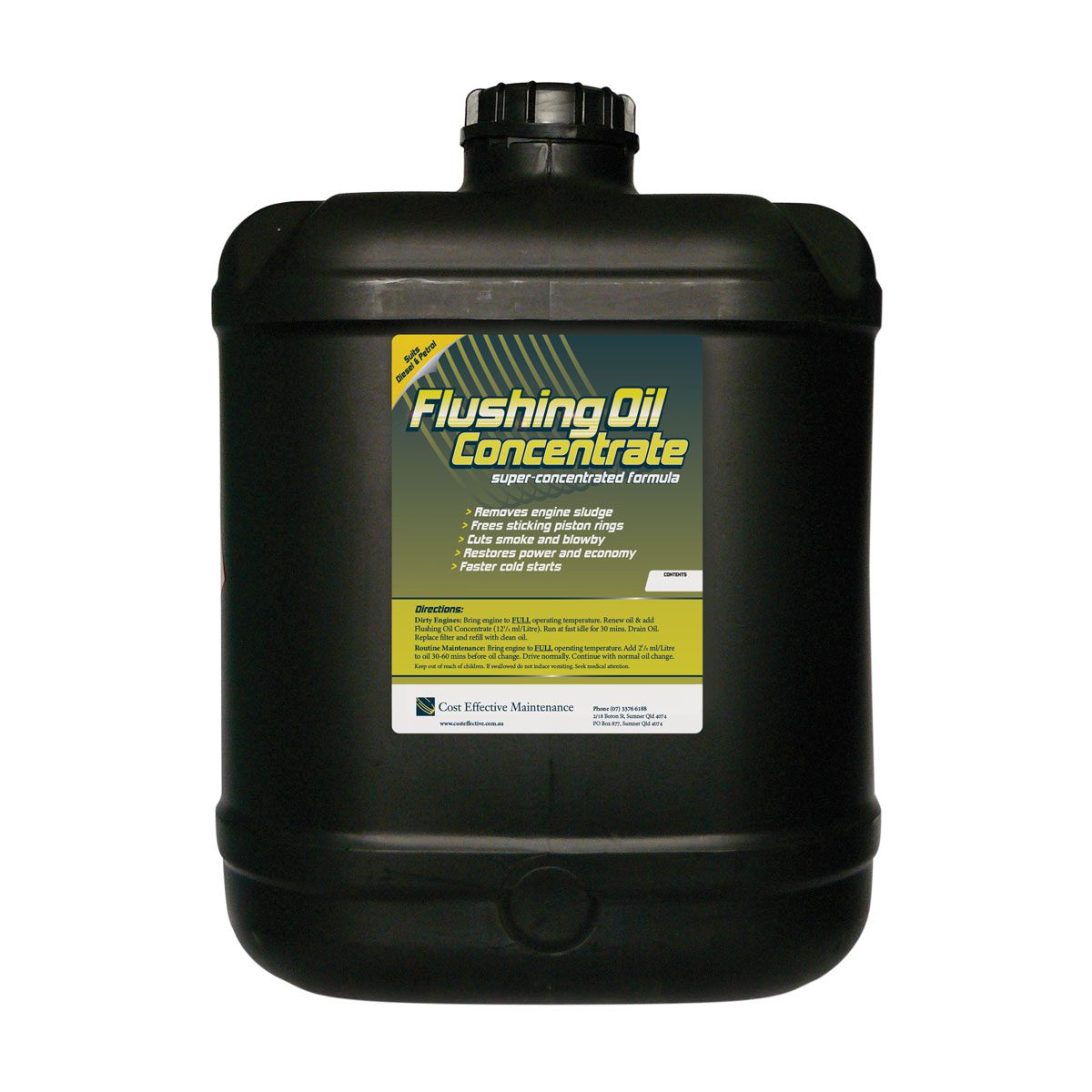 Cost Effective Maintenance Flushing Oil Concentrate for Diesel and Petrol Engines