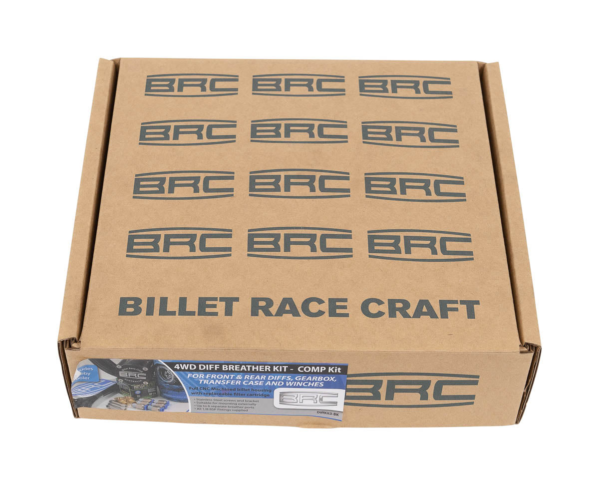 BRC Driveline Breather Kit - Comp 6 Port Anodised Black