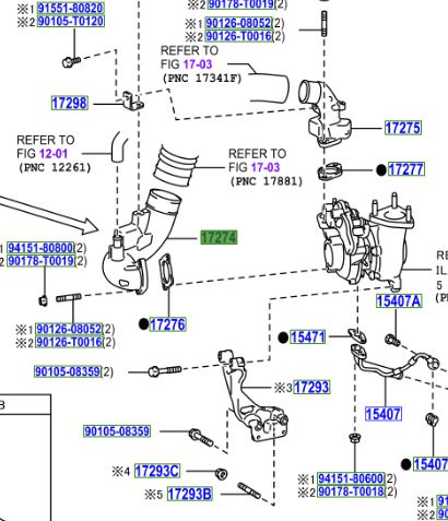 N80 Hilux I-Art Turbocharger Inlet Adaptor