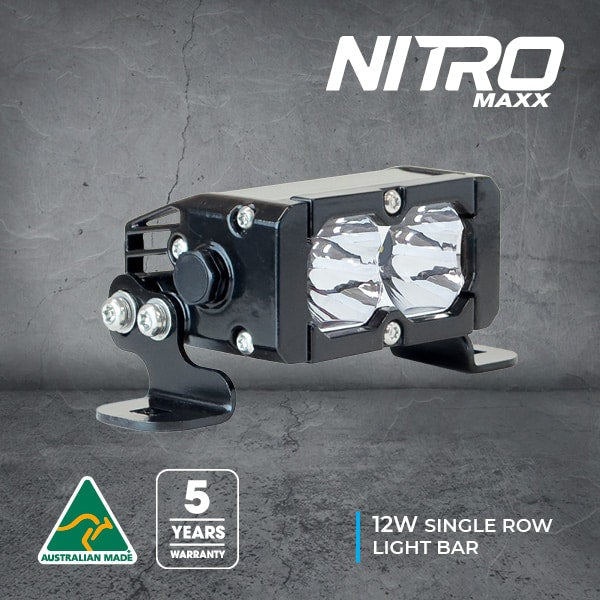 Nitro Maxx 12W 4″ Single Row Light Bar
