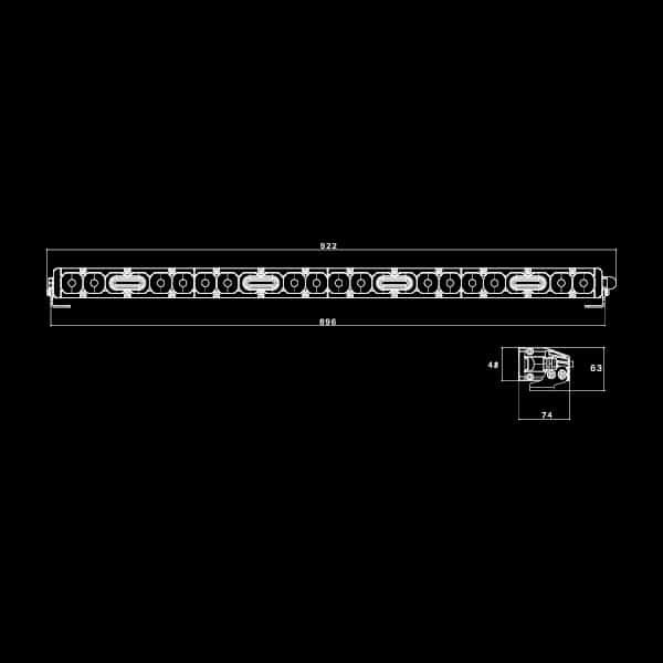 Nitro Maxx 150W 35″ Single Row Light Bar