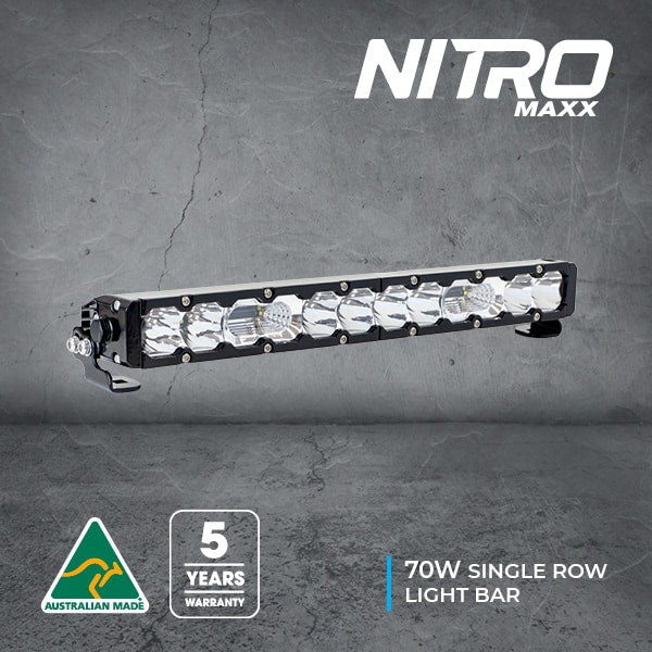Nitro Maxx 70W 18″ Single Row Light Bar