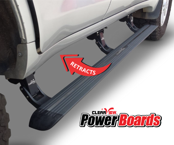 Mazda BT-50 UP/UR Series Clearview Accessories Power Boards Retractable Side Steps [Pair]