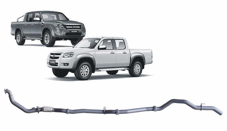 Redback Extreme Duty Exhaust to suit Ford Ranger (01/2006 - 08/2011), Mazda BT-50 (11/2006 - 10/2011)