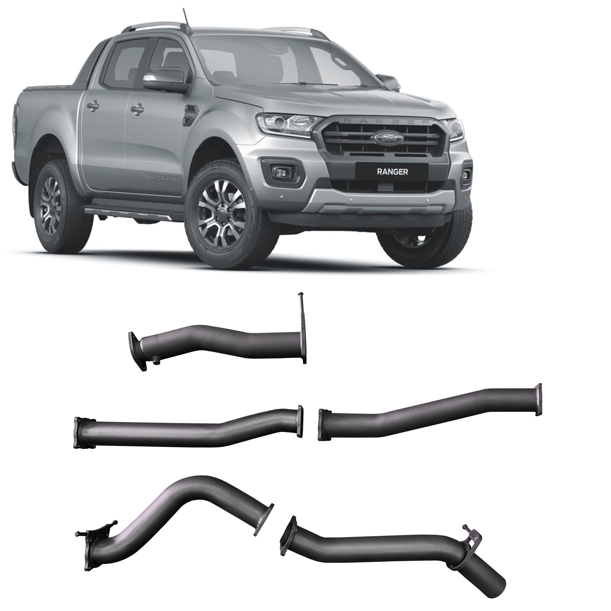 Redback Extreme Duty Exhaust to suit Ford Ranger 3.2L (07/2016 - 05/2022)