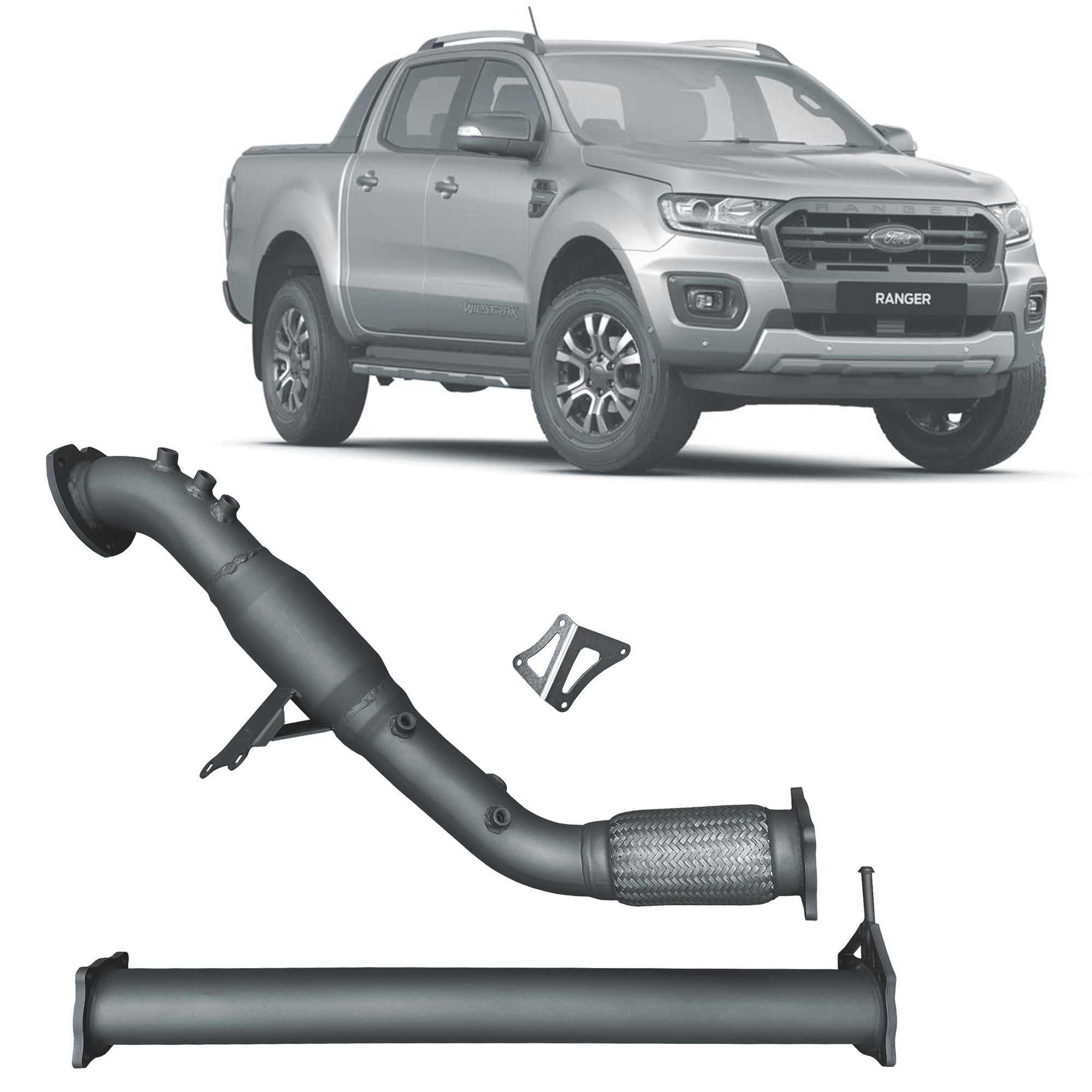 Redback Extreme Duty Exhaust DPF Adaptor Kit to suit Ford Ranger 3.2L (07/2016 - 05/2022)