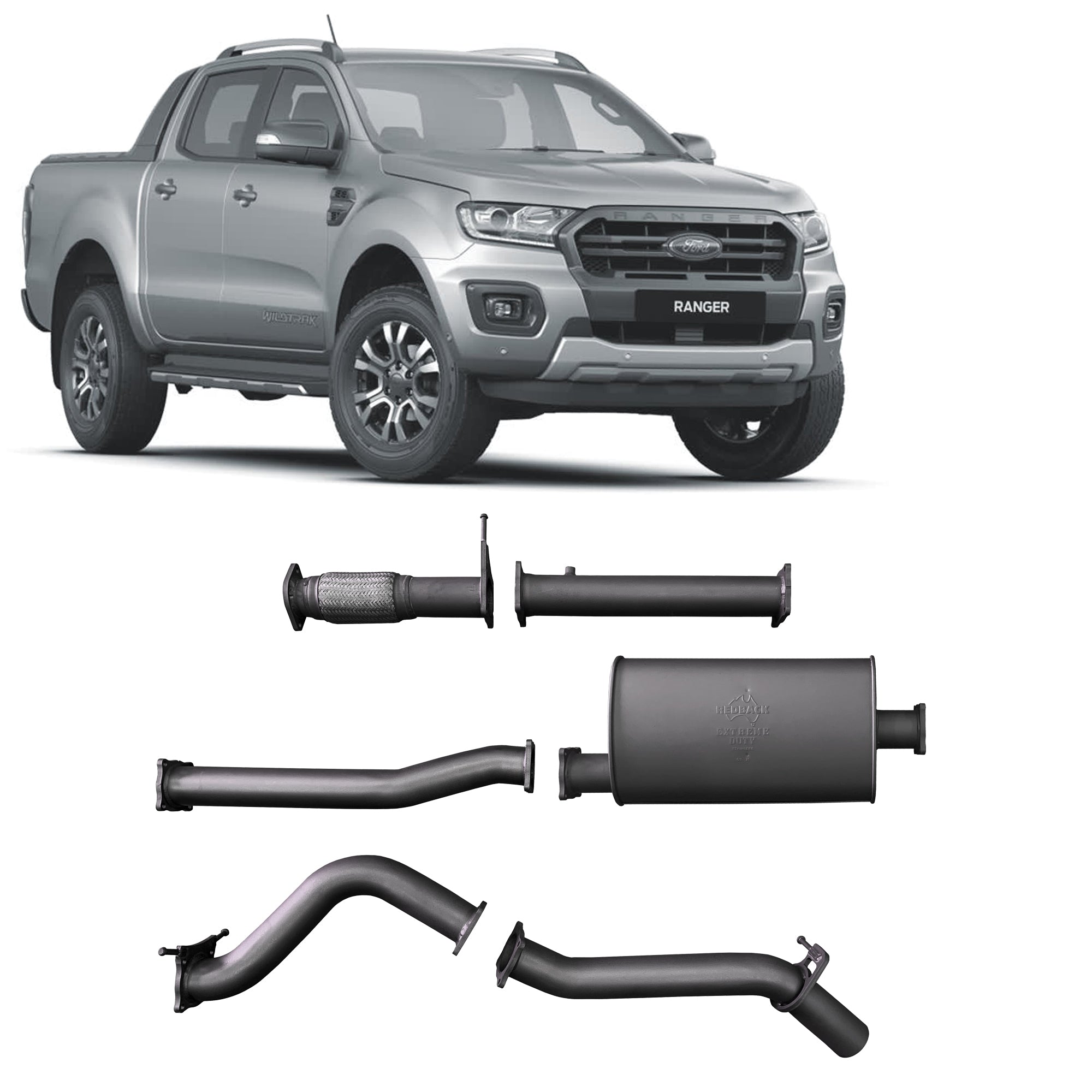 Redback Extreme Duty to suit Ford Ranger 2.0L Bi-Turbo (10/2018 - on)