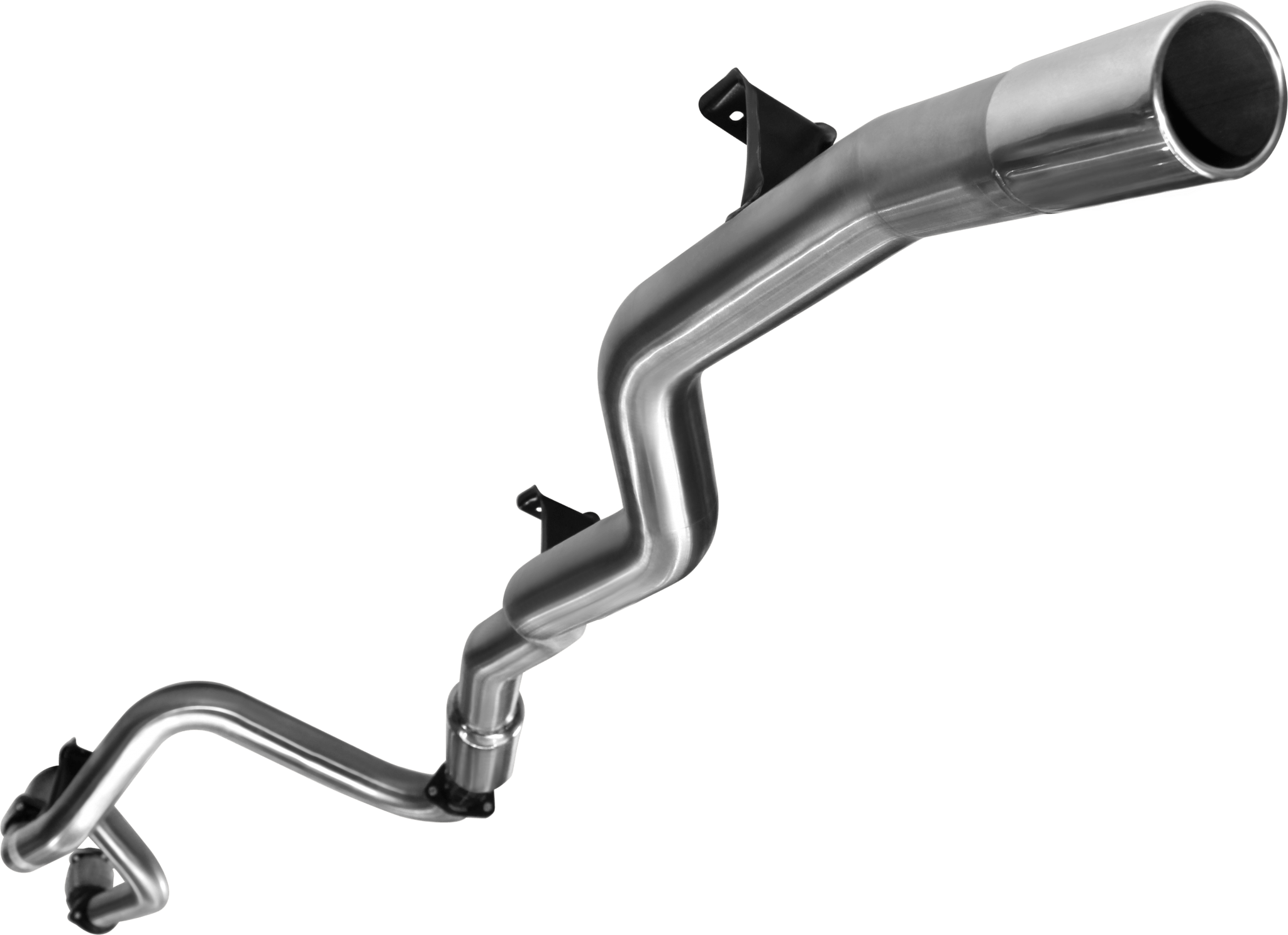 79 Series SINGLE CAB 3" Stainless Manta Exhaust with Cat and Hotdog