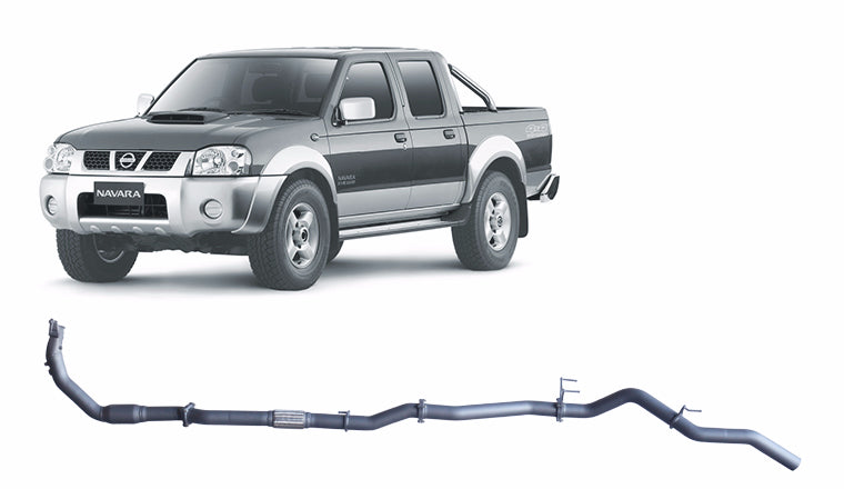 Redback Extreme Duty Exhaust to suit Nissan Navara D22 2.5L (01/2008 - 10/2015)
