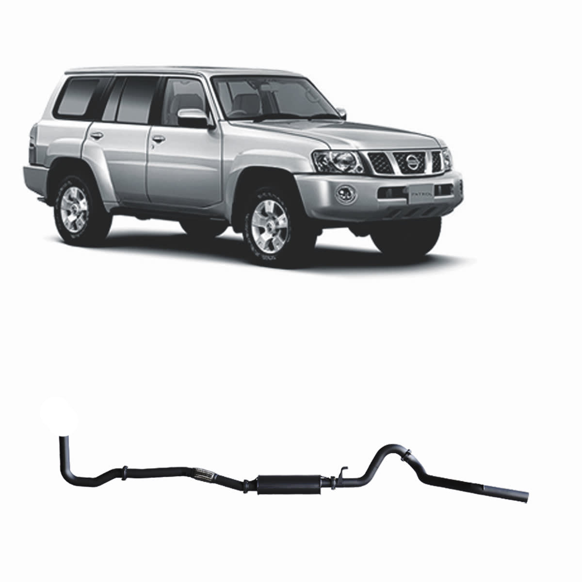 Redback Extreme Duty Exhaust to suit Nissan Patrol (05/1998 - 09/2007)