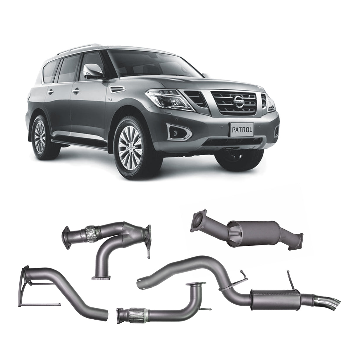 Redback Extreme Duty Exhaust to suit Nissan Patrol Y62 (02/2013 - on)