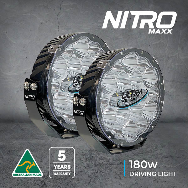 Ultra Vision Nitro 180 Maxx 9" LED Driving Lights