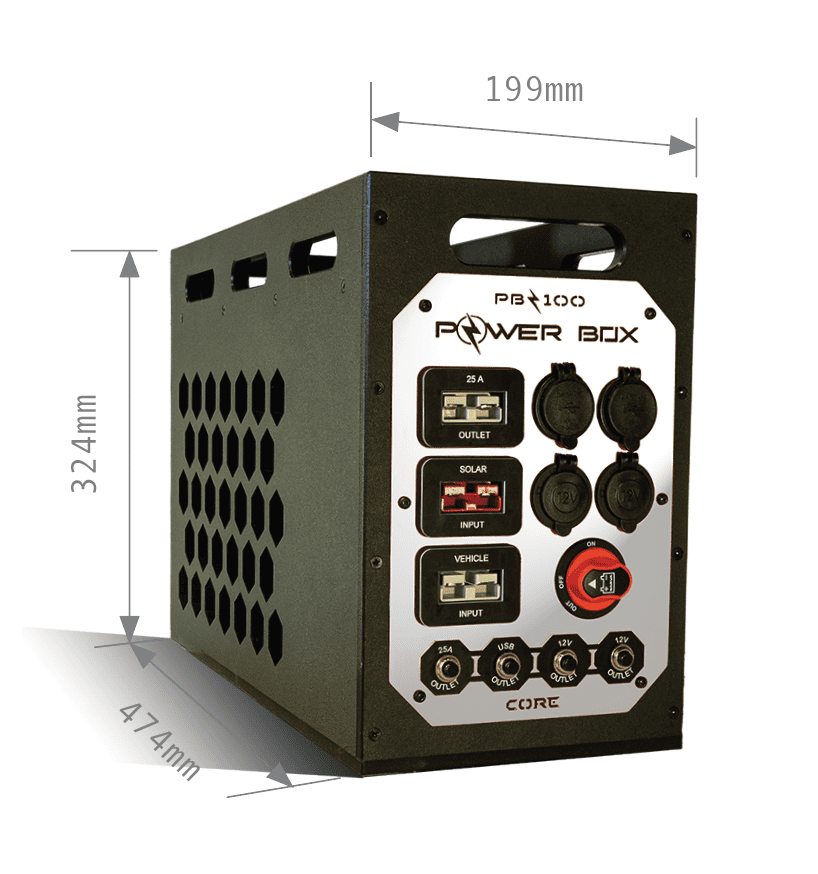 Power Box PB-100 100ah Portable Dual Battery System