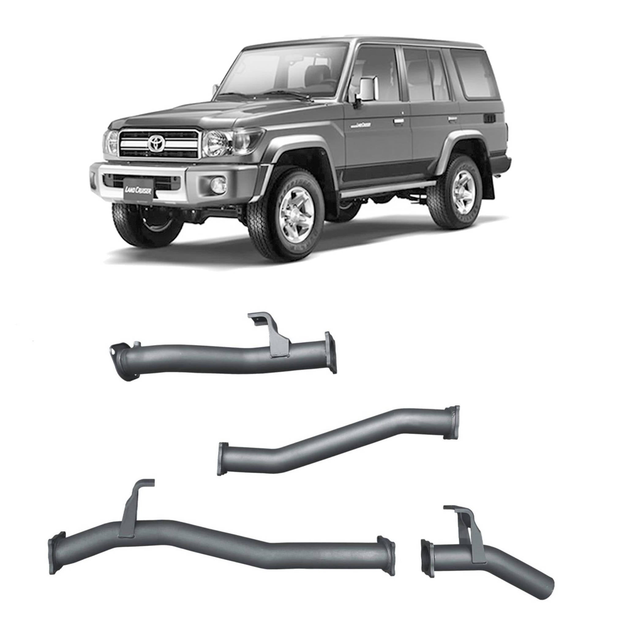 Redback Extreme Duty Exhaust to suit Toyota Landcruiser 76 Series Wagon (09/2016 - on)