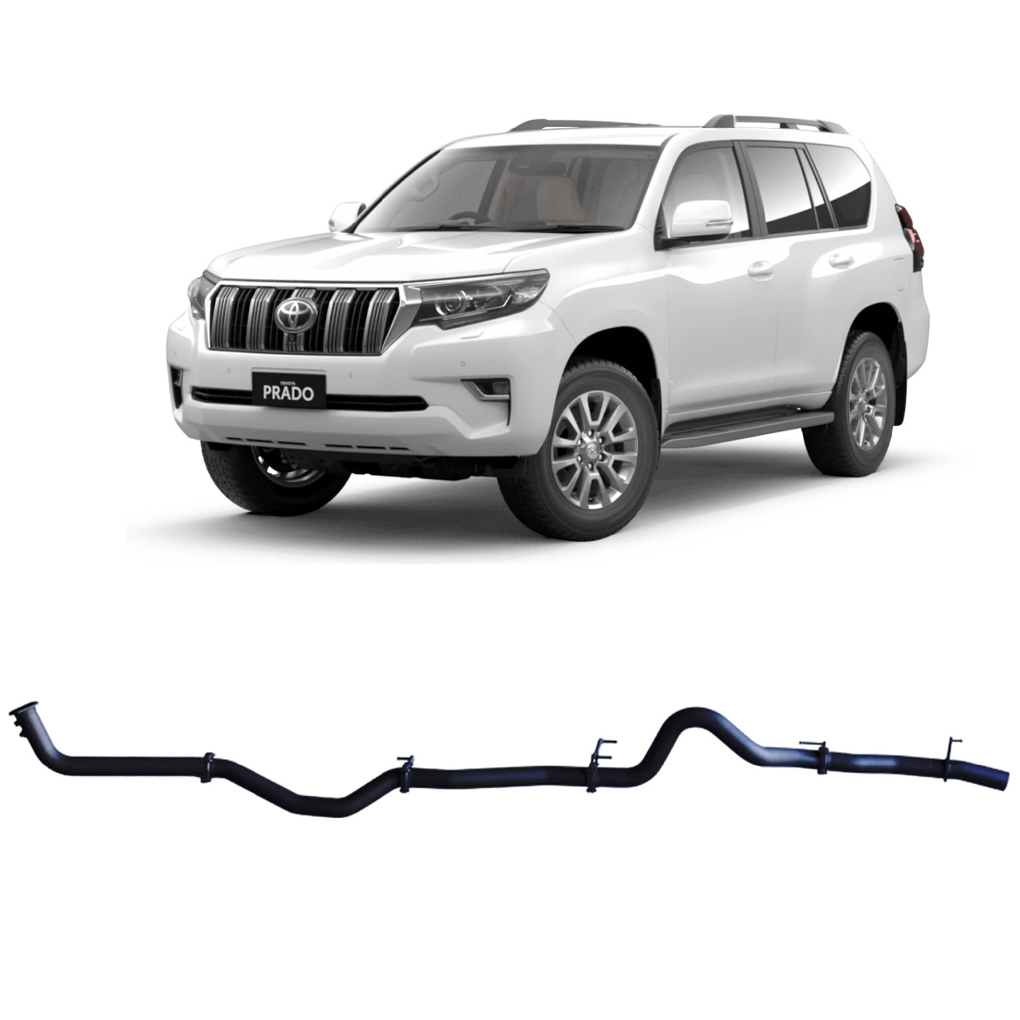 Redback Extreme Duty Exhaust to suit Toyota Prado 150 Series 2.8L (08/2015 - on)