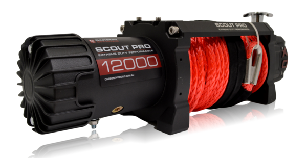 Carbon Scout Pro 12.0 Extreme Duty 12000lb Fast Electric Winch V2