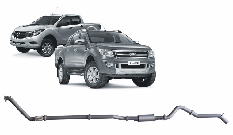 Redback Extreme Duty Exhaust to suit Ford Ranger 3.2L (01/2011 - 09/2016), Mazda BT-50 (11/2011 - 06/2016)