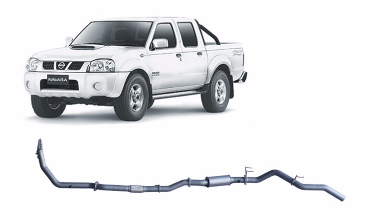 Redback Extreme Duty Exhaust to suit Nissan Navara D22 3.0L (11/2001 - 12/2006)
