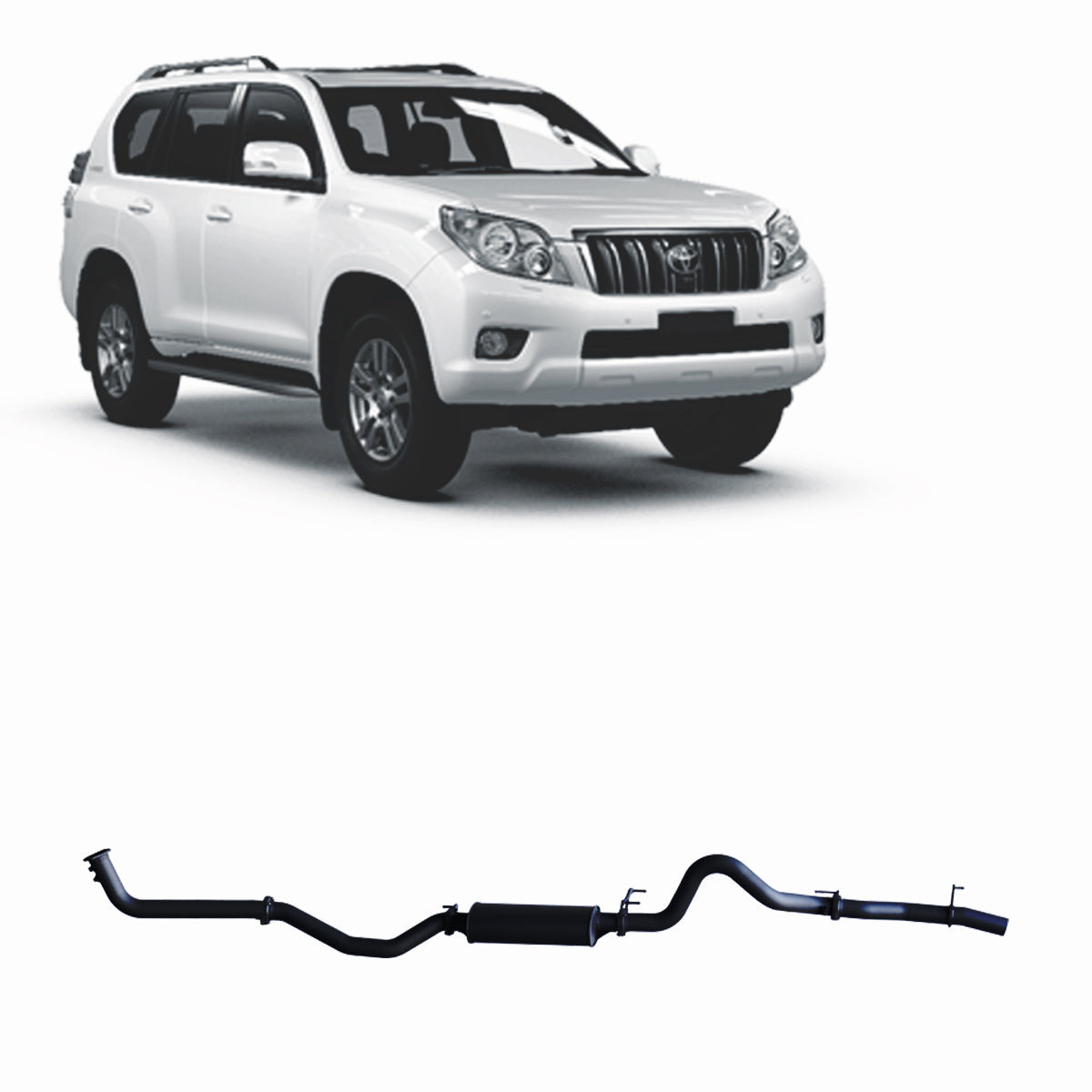 Redback 4x4 Extreme Duty Exhaust to suit Toyota Prado (08/2015 - on)