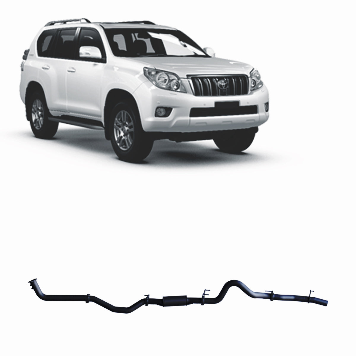 Redback 4x4 Extreme Duty Exhaust to suit Toyota Prado (08/2015 - on)